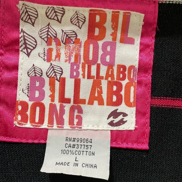 Billabong striped cardigan (sz l) - Picture 2 of 11
